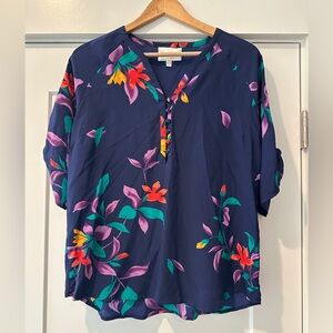 Yumi Kim Silk Blouse with Floral Print
